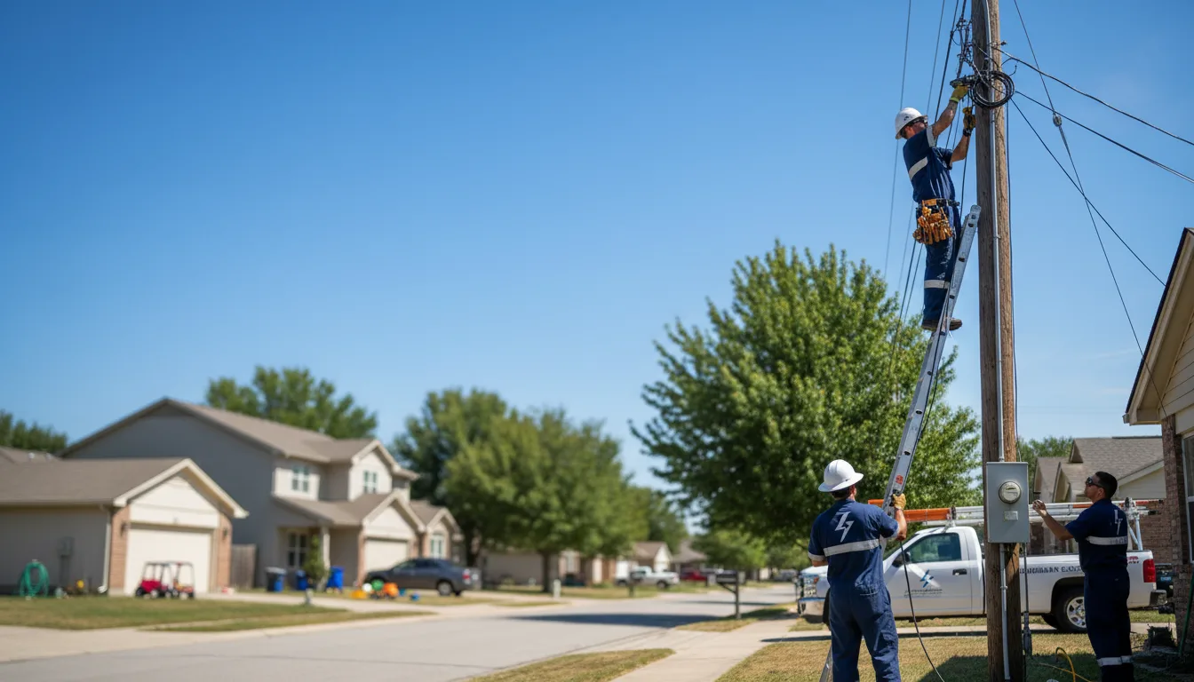 Residential electrician providing installation services in Trenton, MI